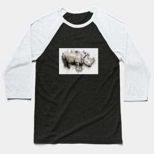 Rhinoceros Animal Wild Forest Jungle Nature Rhino Wildlife Baseball T-Shirt